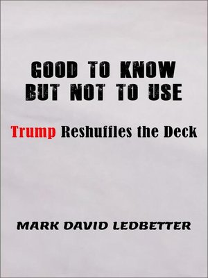 cover image of Good to Know But Not to Use